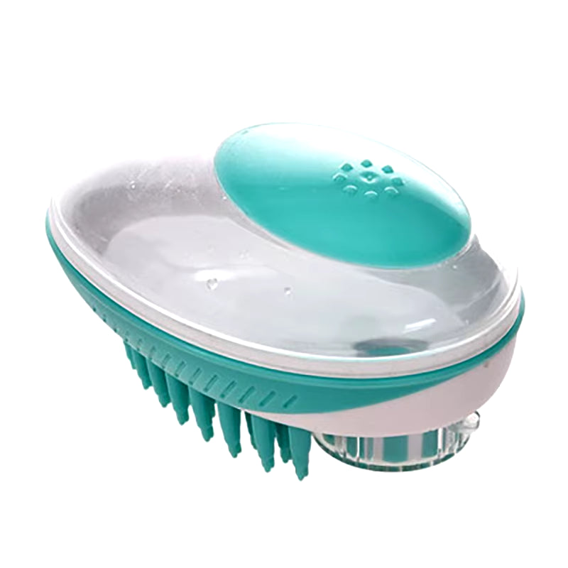 2-in-1 Bath Brush for Dogs and Cats, Pet Massage Comb for SPA Grooming, Soft Silicone Shower Brush, Dog Fur Cleaning Tool, Pet Care Accessories