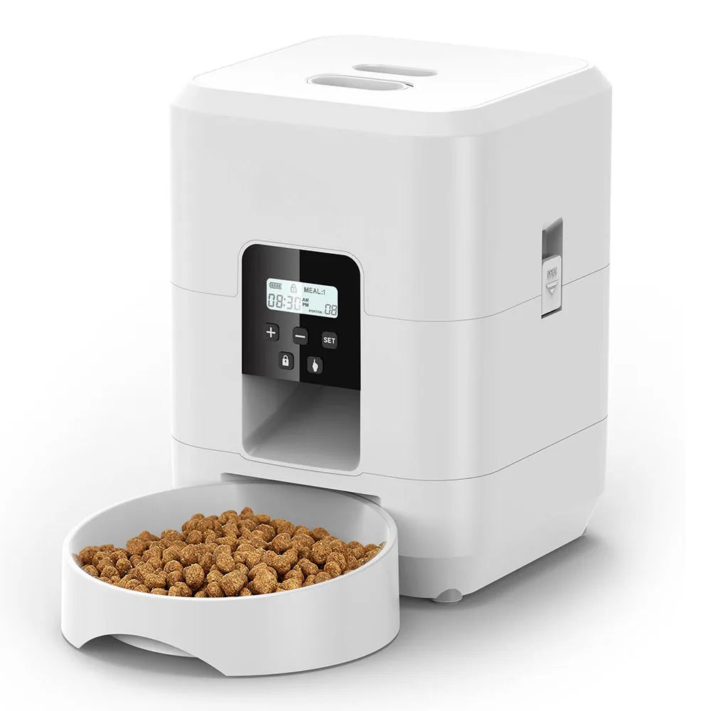 Mangiatoia per Animali Domestici Intelligente Mangiatoia Automatica per Gatti Macchina per Cibo Lento per Cani Con Ciotola per Cani per Gatti Automatica Quantitativa Temporizzata
