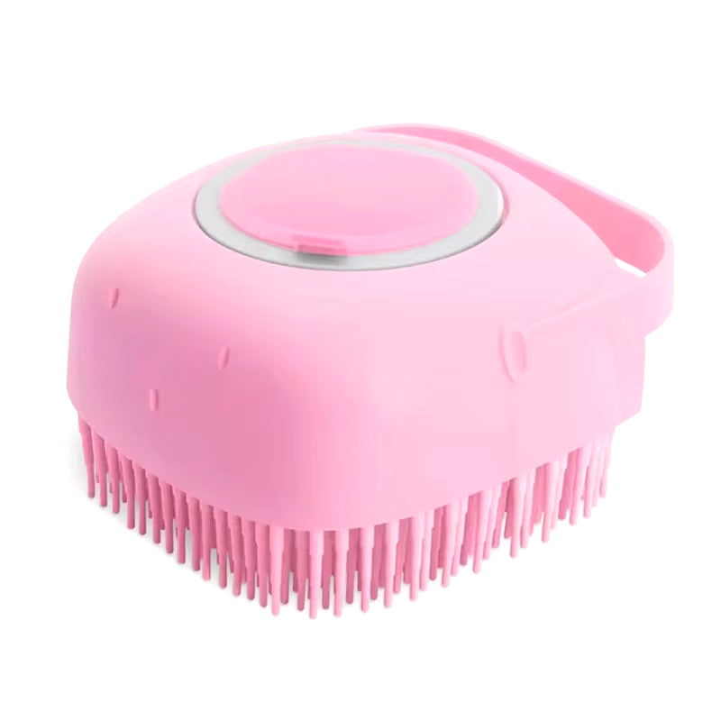 2-in-1 Bath Brush for Dogs and Cats, Pet Massage Comb for SPA Grooming, Soft Silicone Shower Brush, Dog Fur Cleaning Tool, Pet Care Accessories