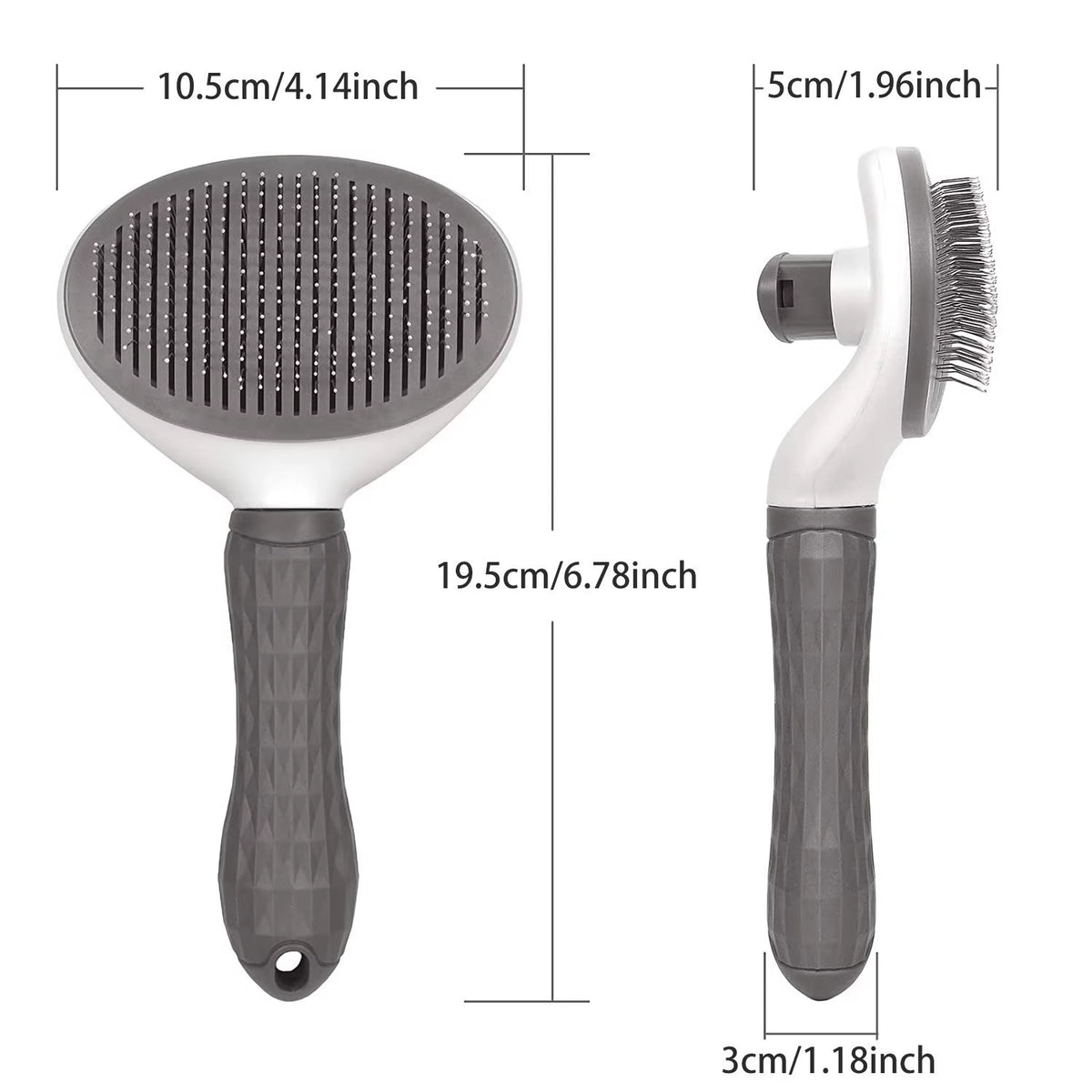 Professional Self-Cleaning Pet Grooming Brush and Comb for Dogs and Cats - Effective Shedding Tool and Accessories for Pet Care