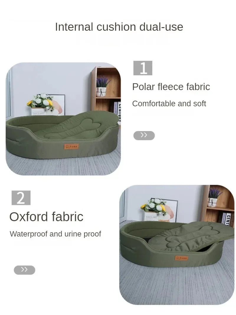 Cuscini per Cani e Lettini Invernali per Animali Domestici - Divano Soffice per Cani di Grandi Dimensioni con Coperta Media - Accessori e Prodotti per Tappetini per Cuccioli e Gatti di Diverse Taglie