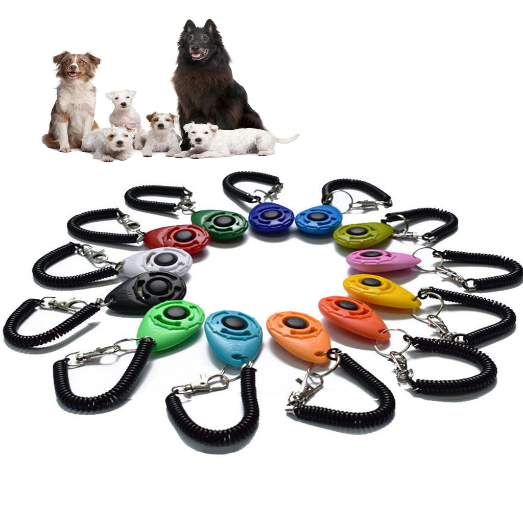 Adjustable Dog Training Clicker with Wrist Strap - Effective Training Aid for Dogs and Cats