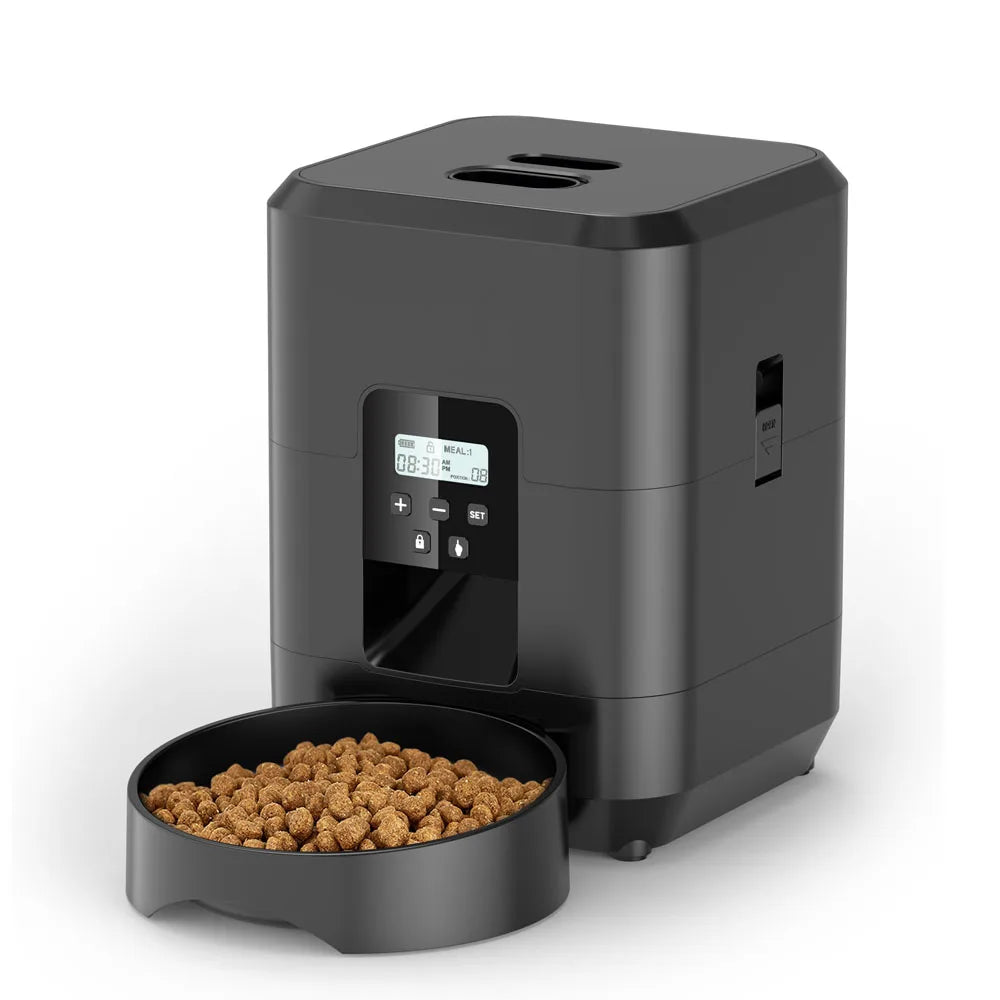 Mangiatoia per Animali Domestici Intelligente Mangiatoia Automatica per Gatti Macchina per Cibo Lento per Cani Con Ciotola per Cani per Gatti Automatica Quantitativa Temporizzata