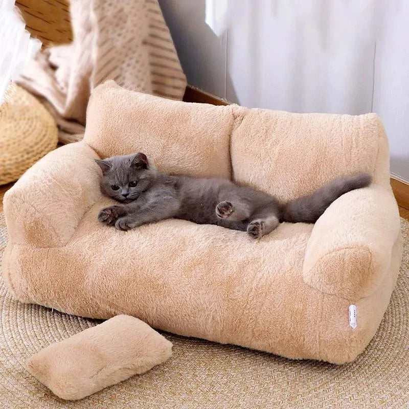 Lettino di Lusso per Gatti e Cani di Piccola e Media Taglia - Comodo e Caldo per l'Inverno, Ideale per Cuccioli e Animali Domestici