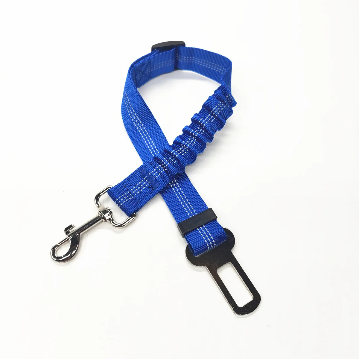 Cintura di Sicurezza Regolabile per Cani in Nylon con Ammortizzazione e Riflessione - Accessori per Viaggi Sicuri con Animali Domestici