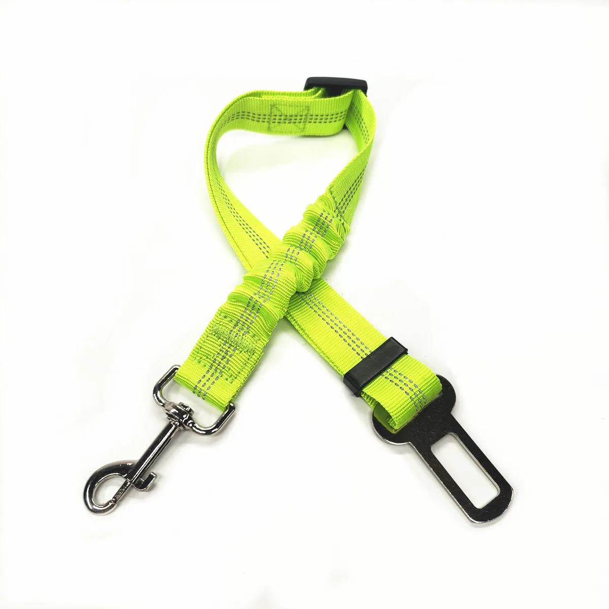 Cintura di Sicurezza Regolabile per Cani in Nylon con Ammortizzazione e Riflessione - Accessori per Viaggi Sicuri con Animali Domestici