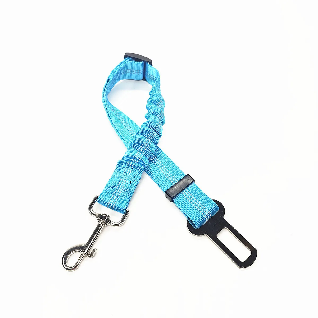 Cintura di Sicurezza Regolabile per Cani in Nylon con Ammortizzazione e Riflessione - Accessori per Viaggi Sicuri con Animali Domestici