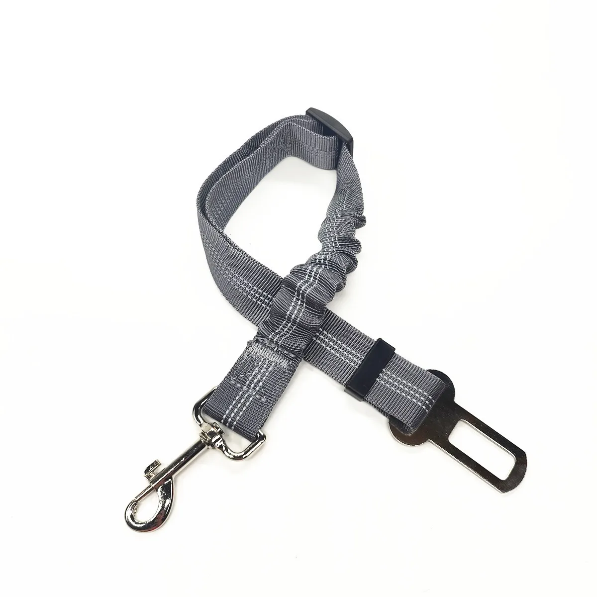 Cintura di Sicurezza Regolabile per Cani in Nylon con Ammortizzazione e Riflessione - Accessori per Viaggi Sicuri con Animali Domestici
