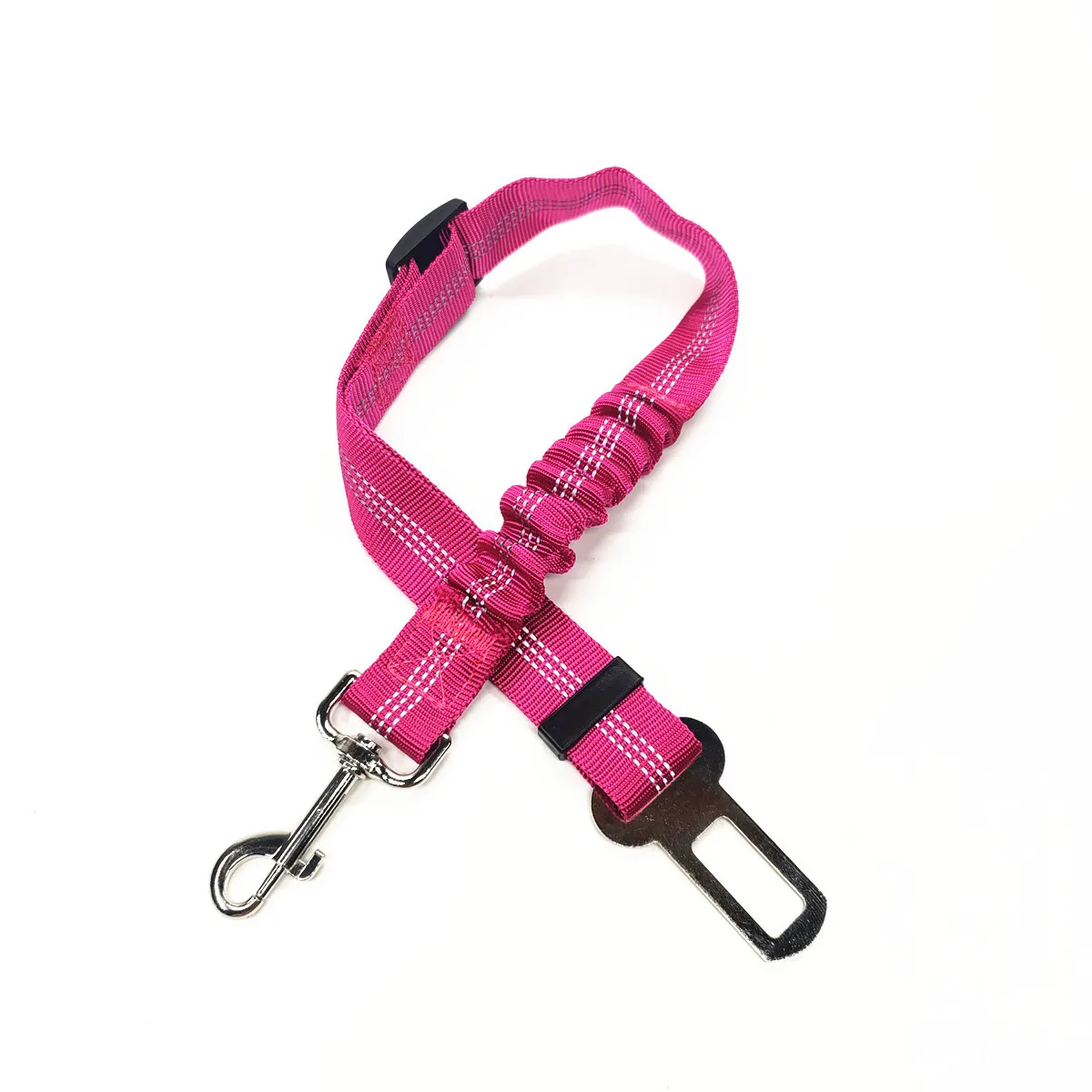 Cintura di Sicurezza Regolabile per Cani in Nylon con Ammortizzazione e Riflessione - Accessori per Viaggi Sicuri con Animali Domestici