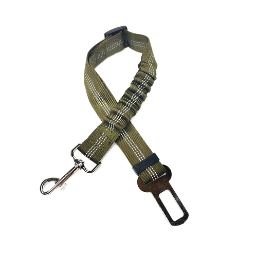 Cintura di Sicurezza Regolabile per Cani in Nylon con Ammortizzazione e Riflessione - Accessori per Viaggi Sicuri con Animali Domestici