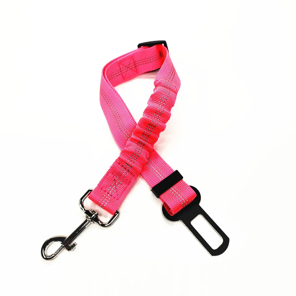 Cintura di Sicurezza Regolabile per Cani in Nylon con Ammortizzazione e Riflessione - Accessori per Viaggi Sicuri con Animali Domestici