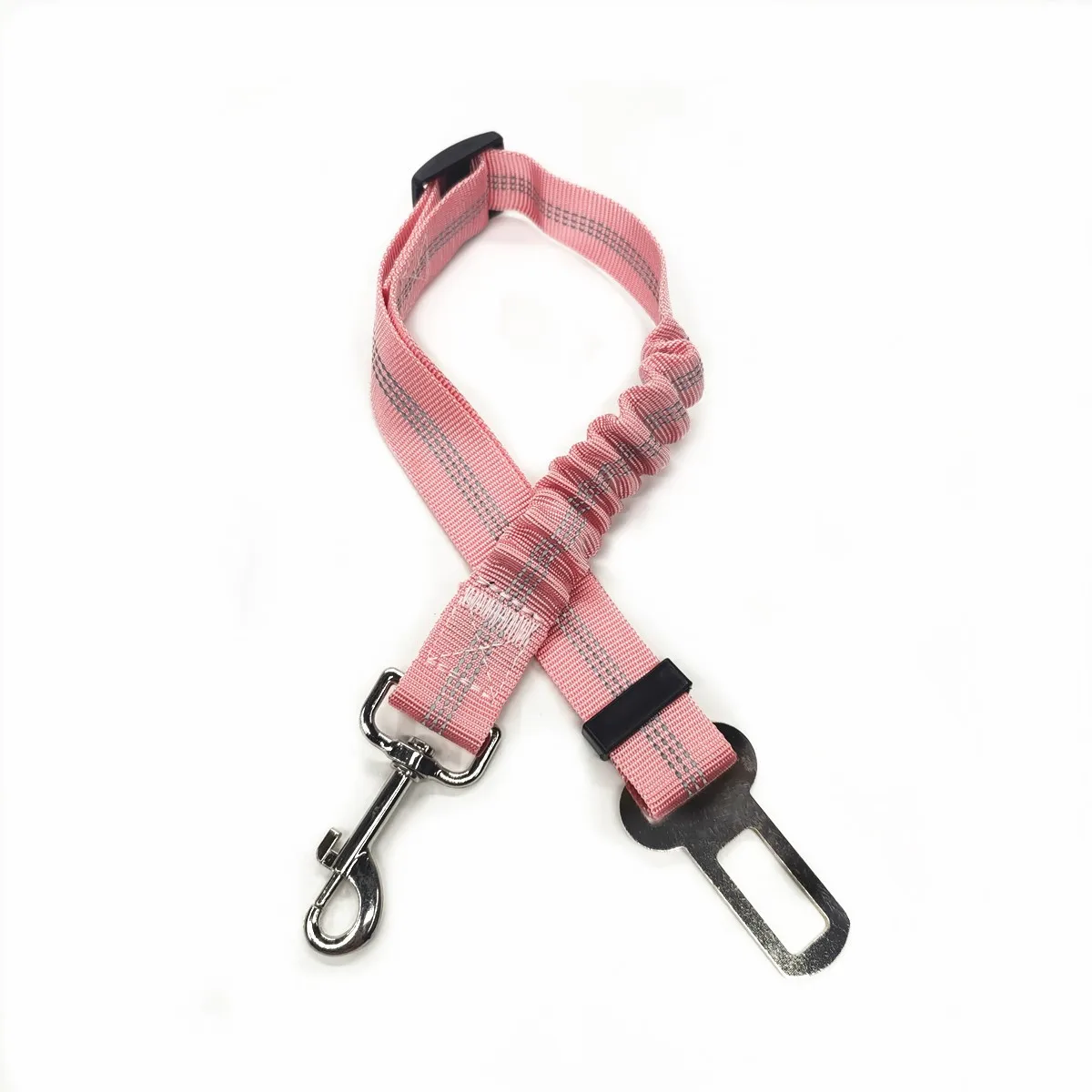 Cintura di Sicurezza Regolabile per Cani in Nylon con Ammortizzazione e Riflessione - Accessori per Viaggi Sicuri con Animali Domestici