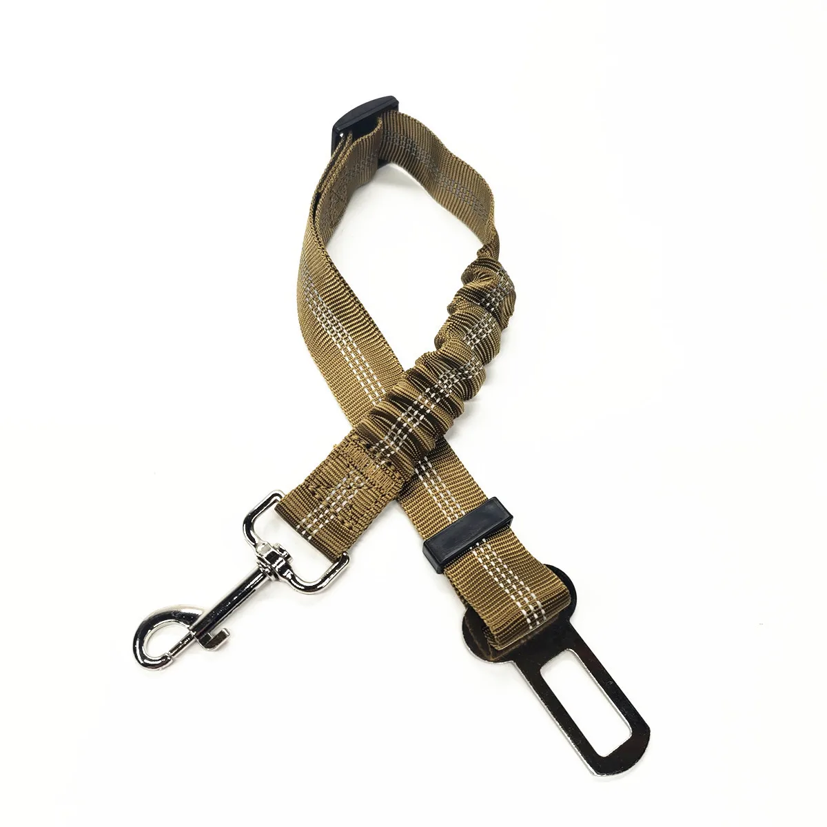 Cintura di Sicurezza Regolabile per Cani in Nylon con Ammortizzazione e Riflessione - Accessori per Viaggi Sicuri con Animali Domestici
