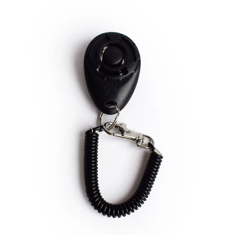 Clicker per Addestramento Canino e Felino in Plastica con Suono, Inclusa Cintura Regolabile e Portachiavi, Strumento Efficace per l'Allenamento degli Animali Domestici