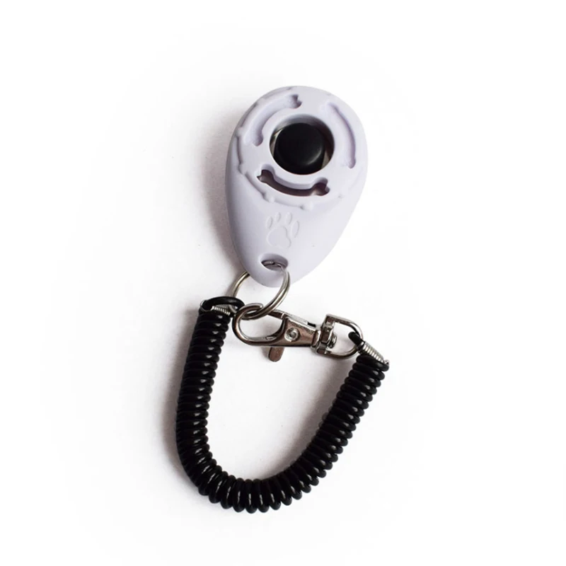 Clicker per Addestramento Canino e Felino in Plastica con Suono, Inclusa Cintura Regolabile e Portachiavi, Strumento Efficace per l'Allenamento degli Animali Domestici