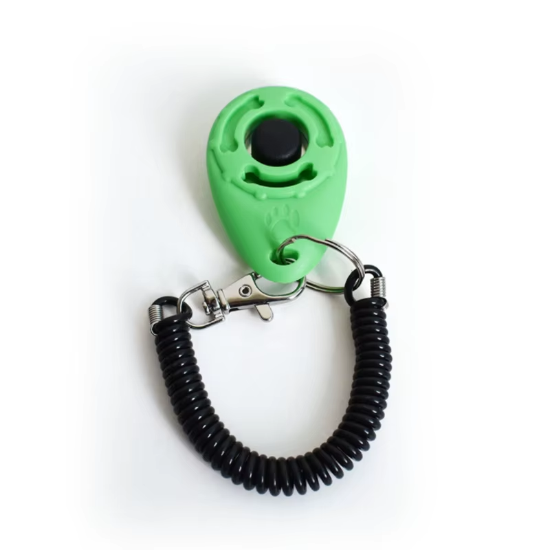Clicker per Addestramento Canino e Felino in Plastica con Suono, Inclusa Cintura Regolabile e Portachiavi, Strumento Efficace per l'Allenamento degli Animali Domestici