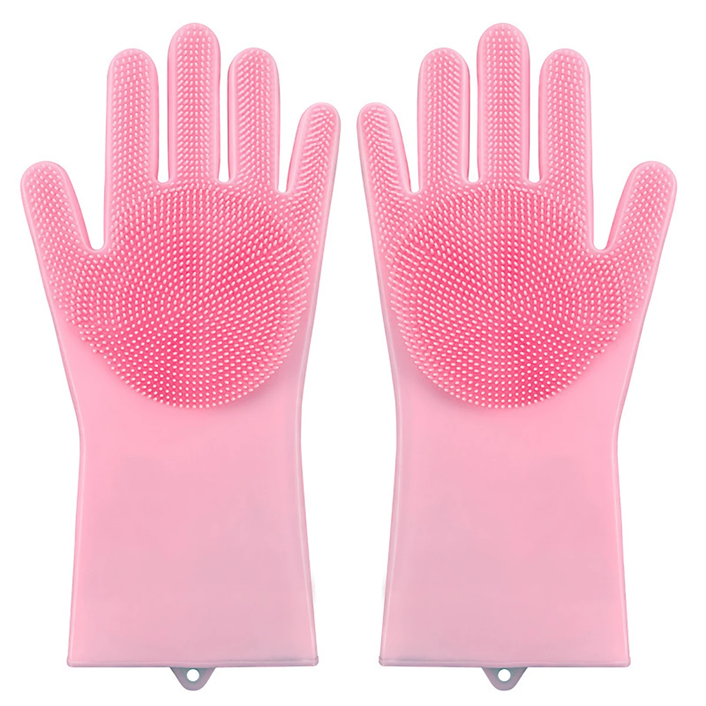Guanti per La Pulizia Della Toelettatura Degli Animali Domestici Guanti per Shampoo Da Bagno per Cani E Gatti Scrubber Spugna Magica per La Pulizia Dei Piatti Guanto per La Depilazione in Silicone