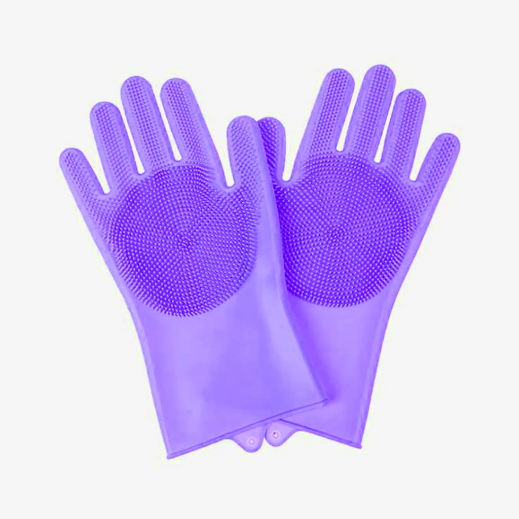 Guanti per La Pulizia Della Toelettatura Degli Animali Domestici Guanti per Shampoo Da Bagno per Cani E Gatti Scrubber Spugna Magica per La Pulizia Dei Piatti Guanto per La Depilazione in Silicone