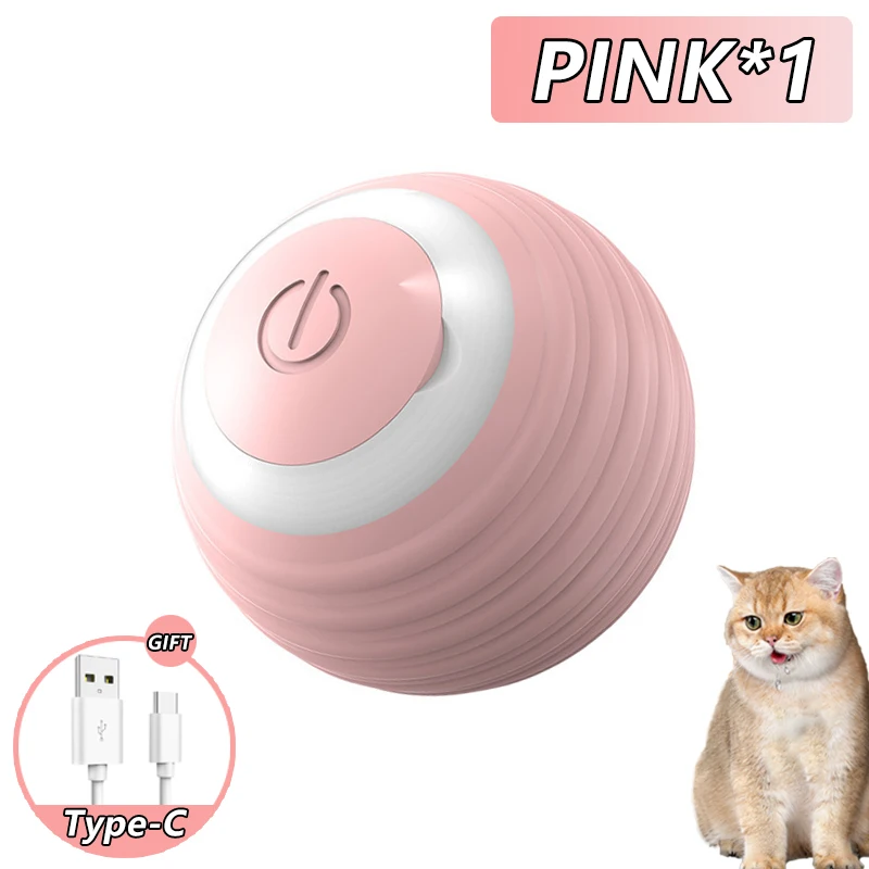 Palla Interattiva Elettronica per Gatti - Giocattolo Automatico Rotante per Interni e Accessori per Giochi Intelligenti