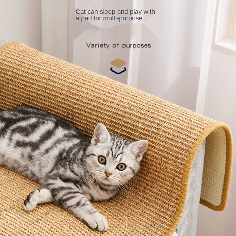 Sisal Cat Scratching Mat Board - Furniture Protector for Cats and Kittens