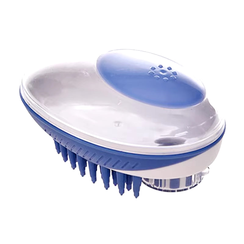 2-in-1 Bath Brush for Dogs and Cats, Pet Massage Comb for SPA Grooming, Soft Silicone Shower Brush, Dog Fur Cleaning Tool, Pet Care Accessories